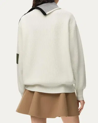 Loewe Cotton Zip-Front Sweater | Thumbnail 3 Loewe Cotton Zip-Front Sweater | Thumbnail 3