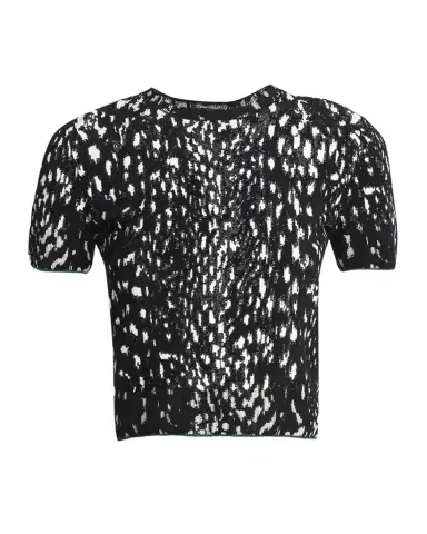 Tom Ford Lynx Jacquard Compact Velvet Viscose Short-Sleeve T-Shirt | Thumbnail 1