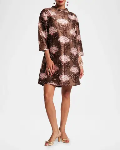 Frances Valentine Diplomat Floral-Print Mini Shift Dress | Thumbnail 2 Frances Valentine Diplomat Floral-Print Mini Shift Dress | Thumbnail 2