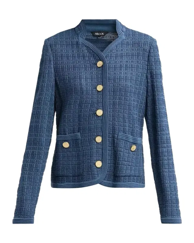 Misook Rib-Knit Jacket