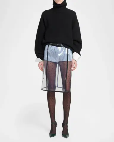 Tom Ford Wool-Cashmere-Mohair Chunky Knit Turtleneck Sweater | Thumbnail 2