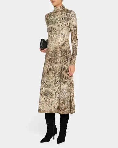 Ramy Brook Valerie Python Print Midi Dress | Thumbnail 4 Ramy Brook Valerie Python Print Midi Dress | Thumbnail 4
