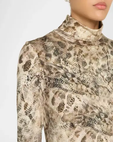 Ramy Brook Valerie Python Print Midi Dress | Thumbnail 5 Ramy Brook Valerie Python Print Midi Dress | Thumbnail 5