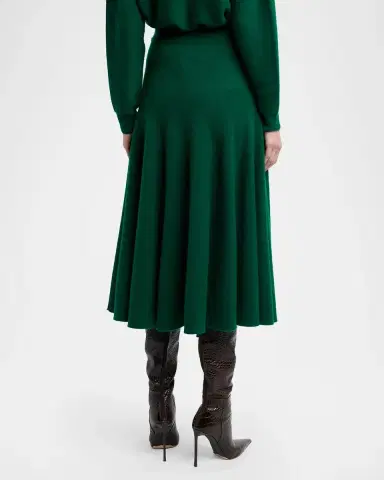 Tom Ford Cashmere Knit Midi Flare Skirt | Thumbnail 3