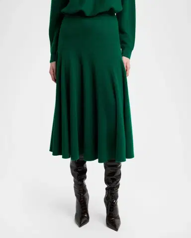 Tom Ford Cashmere Knit Midi Flare Skirt | Thumbnail 4