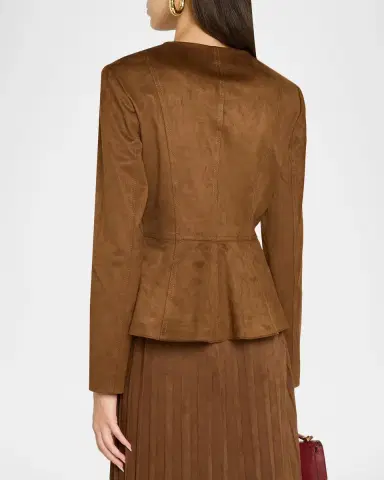 Milly Reina Peplum Jacket | Thumbnail 3 Milly Reina Peplum Jacket | Thumbnail 3