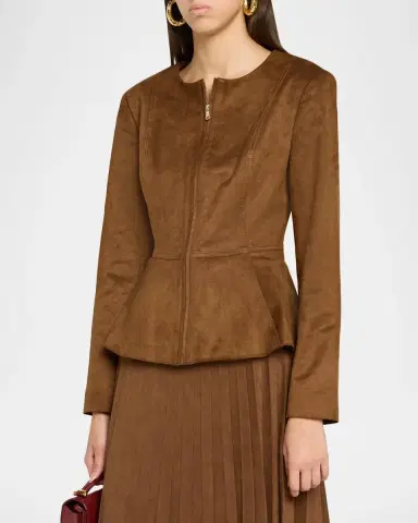 Milly Reina Peplum Jacket | Thumbnail 4 Milly Reina Peplum Jacket | Thumbnail 4