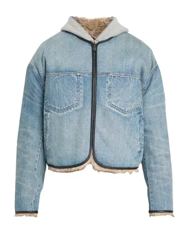 PURPLE Reversible Faux Fur & Denim Jacket | Thumbnail 1 PURPLE Reversible Faux Fur & Denim Jacket | Thumbnail 1