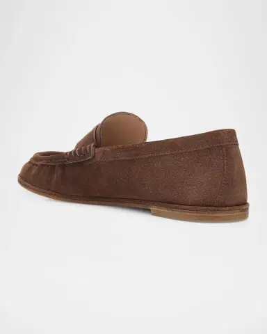Stuart Weitzman Spencer Suede Penny Loafers | Thumbnail 4
