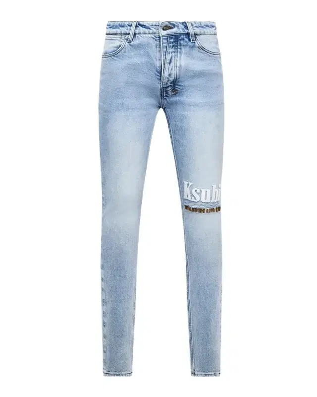 Ksubi Men's Van Winkle Kristal Logo Skinny Jeans