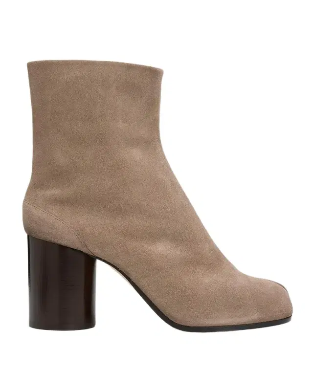 Maison Margiela 80mm Tabi Suede Ankle Boots
