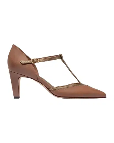 Bernardo 70mm Gianna Leather T-Strap Pumps | Thumbnail 1