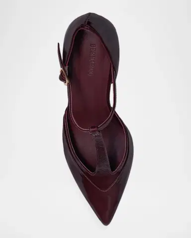 Bernardo 70mm Gianna Leather T-Strap Pumps | Thumbnail 3 Bernardo 70mm Gianna Leather T-Strap Pumps | Thumbnail 3