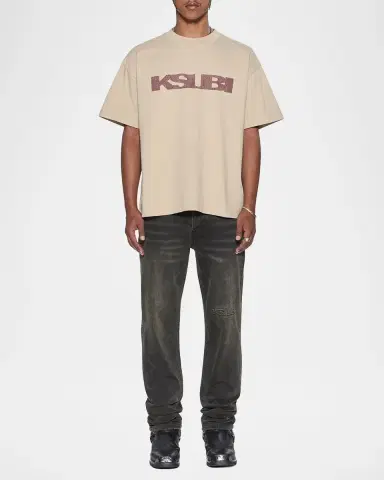 Ksubi Men's Hazlow Graphite Intruder Straight-Leg Jeans | Thumbnail 2 Ksubi Men's Hazlow Graphite Intruder Straight-Leg Jeans | Thumbnail 2