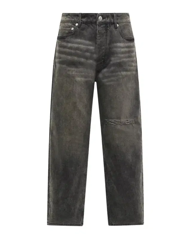 Ksubi Men's Hazlow Graphite Intruder Straight-Leg Jeans