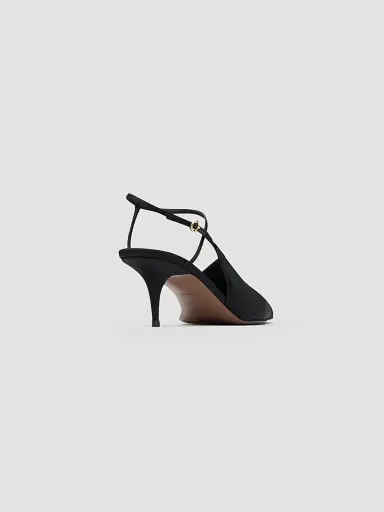 NEOUS Women's Orani 65MM Crepe Slingback Heels | Thumbnail 2