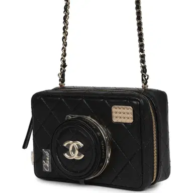 Chanel Chanel Coco Click Camera Bag Black Lambskin Light Gold Hardware | Thumbnail 5 Chanel Chanel Coco Click Camera Bag Black Lambskin Light Gold Hardware | Thumbnail 5