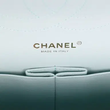 Chanel Chanel Jumbo Classic Double Flap Light Blue Caviar Light Gold Hardware | Thumbnail 9 Chanel Chanel Jumbo Classic Double Flap Light Blue Caviar Light Gold Hardware | Thumbnail 9