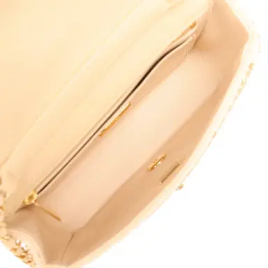 Chanel Chanel Mini Rectangular "Macrame Chain" Flap Bag Golden, Beige Woven Gold Hardware | Thumbnail 10 Chanel Chanel Mini Rectangular "Macrame Chain" Flap Bag Golden, Beige Woven Gold Hardware | Thumbnail 10