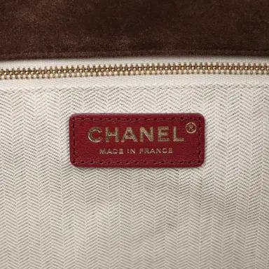 Chanel Chanel Small CC Cabas Hobo Bag Dark Brown Suede Gold Hardware | Thumbnail 8 Chanel Chanel Small CC Cabas Hobo Bag Dark Brown Suede Gold Hardware | Thumbnail 8