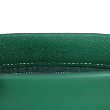 goyard Goyard Goyardine Canvas Green Conti Pouch Palladium Hardware | Thumbnail 8
