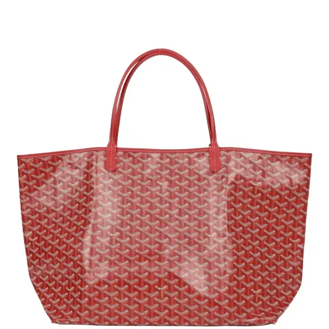 goyard Goyard Goyardine Red Saint Louis GM Tote Bag Palladium Hardware