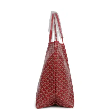 goyard Goyard Goyardine Red Saint Louis GM Tote Palladium Hardware | Thumbnail 3 goyard Goyard Goyardine Red Saint Louis GM Tote Palladium Hardware | Thumbnail 3