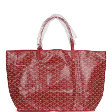 goyard Goyard Goyardine Red Saint Louis GM Tote Palladium Hardware | Thumbnail 4 goyard Goyard Goyardine Red Saint Louis GM Tote Palladium Hardware | Thumbnail 4