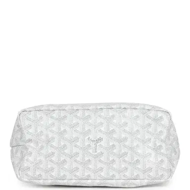 goyard Goyard Goyardine White Boheme Mini Hobo Bag Palladium Hardware | Thumbnail 6