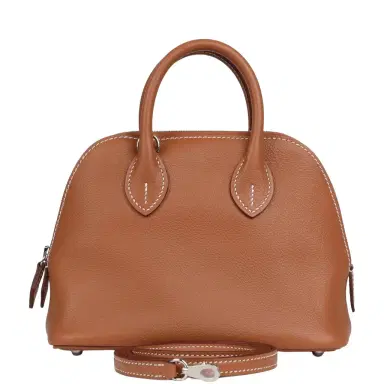 HERMÈS Hermes 1923 Bolide Mini Gold Evercolor Palladium Hardware | Thumbnail 1 HERMÈS Hermes 1923 Bolide Mini Gold Evercolor Palladium Hardware | Thumbnail 1