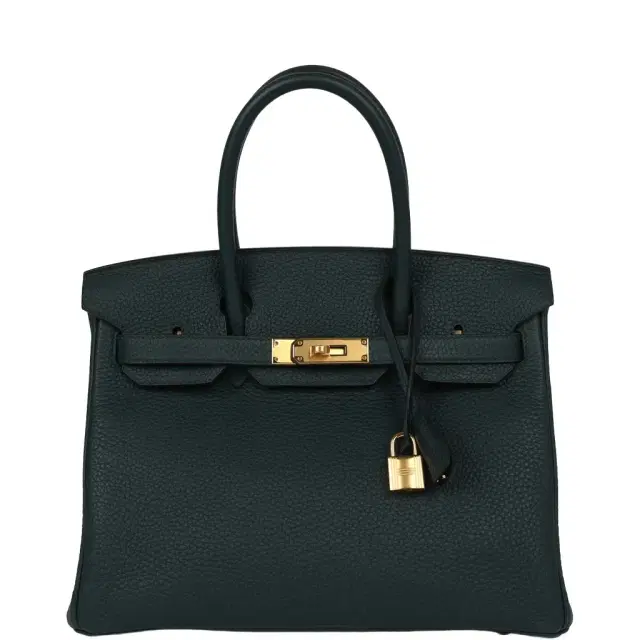 Hermes Birkin 30 Vert Cypress Clemence Gold Hardware Hermes Birkin 30 Vert Cypress Clemence Gold Hardware