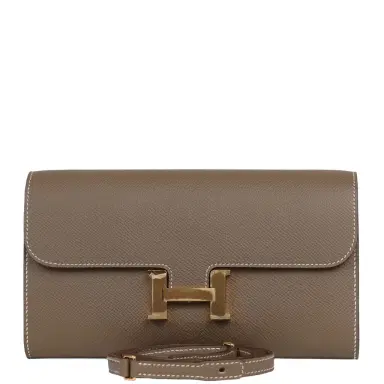 HERMÈS Hermes Constance Wallet To Go Etoupe Epsom Gold Hardware | Thumbnail 1 HERMÈS Hermes Constance Wallet To Go Etoupe Epsom Gold Hardware | Thumbnail 1