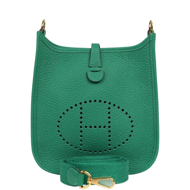 HERMÈS Hermes Evelyne TPM Vert Vertigo Clemence Gold Hardware