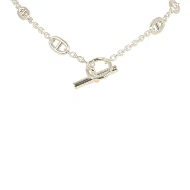 HERMÈS Hermes Farandole Rope Necklace 160cm Sterling Silver Hardware | Thumbnail 5