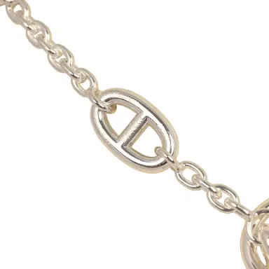 HERMÈS Hermes Farandole Rope Necklace 160cm Sterling Silver Hardware | Thumbnail 6