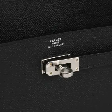 HERMÈS Hermes Kelly Long Wallet Black Epsom Palladium Hardware | Thumbnail 7 HERMÈS Hermes Kelly Long Wallet Black Epsom Palladium Hardware | Thumbnail 7