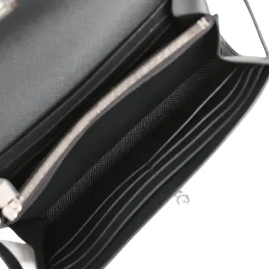 HERMÈS Hermes Kelly Long Wallet Black Epsom Palladium Hardware | Thumbnail 9 HERMÈS Hermes Kelly Long Wallet Black Epsom Palladium Hardware | Thumbnail 9
