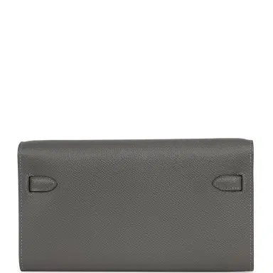 HERMÈS Hermes Kelly Wallet To Go Gris Meyer Epsom Gold Hardware | Thumbnail 4 HERMÈS Hermes Kelly Wallet To Go Gris Meyer Epsom Gold Hardware | Thumbnail 4
