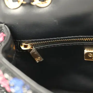 Chanel Pre-owned Chanel Mini Rectangular Flap Bag Black, Multi Sequin Gold Hardware | Thumbnail 10 Chanel Pre-owned Chanel Mini Rectangular Flap Bag Black, Multi Sequin Gold Hardware | Thumbnail 10