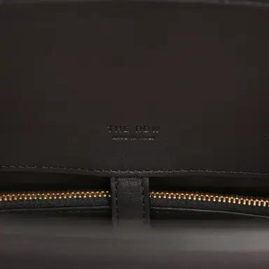 The Row The Row Margaux Shoulder 12 Black Saddle Gold Hardware | Thumbnail 8