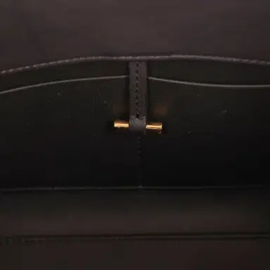 The Row The Row Margaux Shoulder 12 Black Saddle Gold Hardware | Thumbnail 10