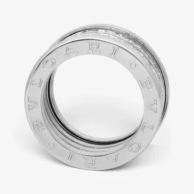 BVLGARI Bulgari B.Zero1 18K White Gold Four Band Ring Sz. 6.5 by The Solist | Thumbnail 3