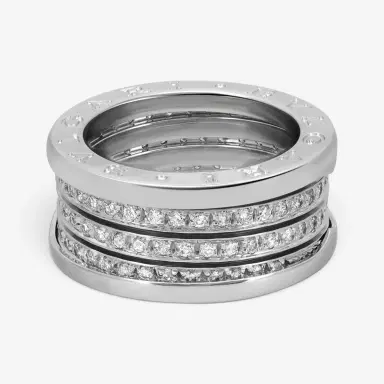 BVLGARI Bulgari B.Zero1 18K White Gold Four Band Ring Sz. 6.5 by The Solist | Thumbnail 4