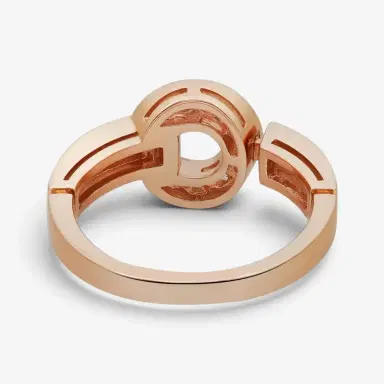 BVLGARI Bulgari Bulgari 18K Rose Gold Diamond Ring Sz. 6.5 by The Solist | Thumbnail 4 BVLGARI Bulgari Bulgari 18K Rose Gold Diamond Ring Sz. 6.5 by The Solist | Thumbnail 4
