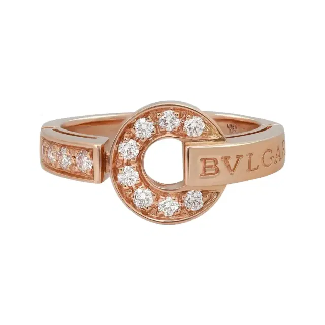 BVLGARI Bulgari Bulgari 18K Rose Gold Diamond Ring Sz. 6.5 by The Solist