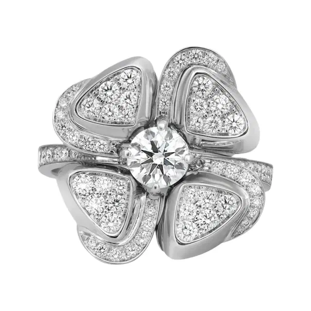 BVLGARI Bulgari Fiorever 18K White Gold Diamond Ring Sz. 7 by The Solist