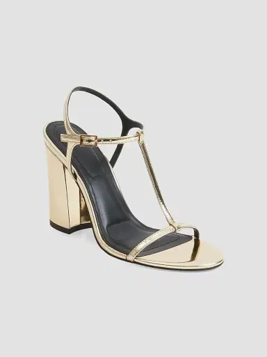 Simkhai Women's Stacey 95MM Leather T-Strap Pumps | Thumbnail 2