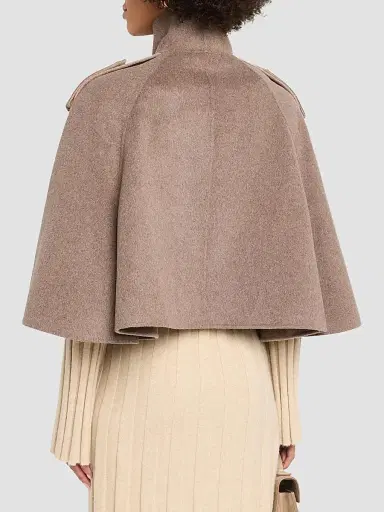 Simkhai Women's Yara Wool-Blend Cape Jacket | Thumbnail 3 Simkhai Women's Yara Wool-Blend Cape Jacket | Thumbnail 3