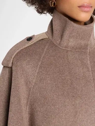Simkhai Women's Yara Wool-Blend Cape Jacket | Thumbnail 5 Simkhai Women's Yara Wool-Blend Cape Jacket | Thumbnail 5