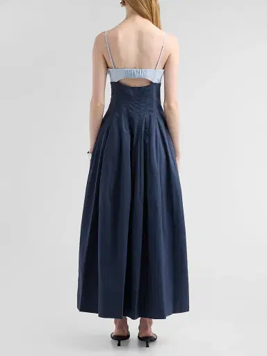 Simkhai Women's Maddy Cotton-Blend Cut-Out Midi Dress | Thumbnail 3 Simkhai Women's Maddy Cotton-Blend Cut-Out Midi Dress | Thumbnail 3